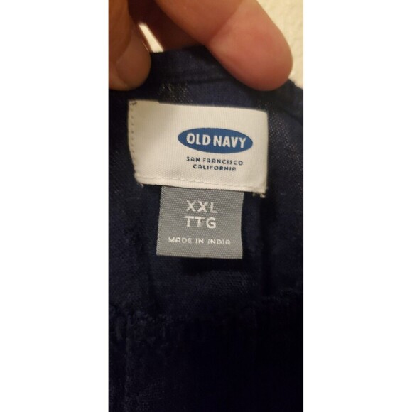 Old Navy Fall Cottage Core Navy Blue Fit & Flare Cami Dress XXL Lace Accent - Picture 3 of 16